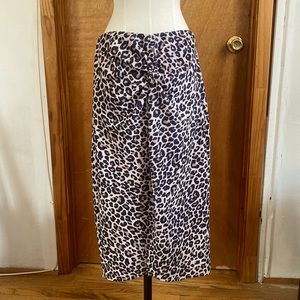 Pull&Bear leopard drape skirt
